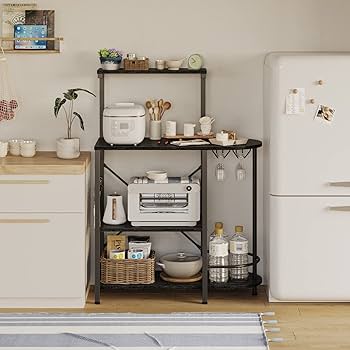 Amazon|Bestier キッチンラック レンジ台 4段式 ラック レンジラック